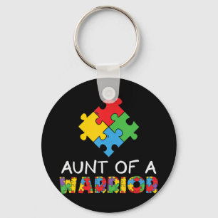 Proud Autisme tante van een worstelaar. Autistisch Sleutelhanger