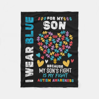 Proud Autistic Dad Fleece Deken