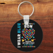 Proud Autistic Dad Sleutelhanger (Voorkant)