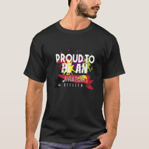 Proud aviator civil Professioneel werk T-shirt