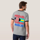 Proud Bahamian American T-shirt (Achterkant volledig)