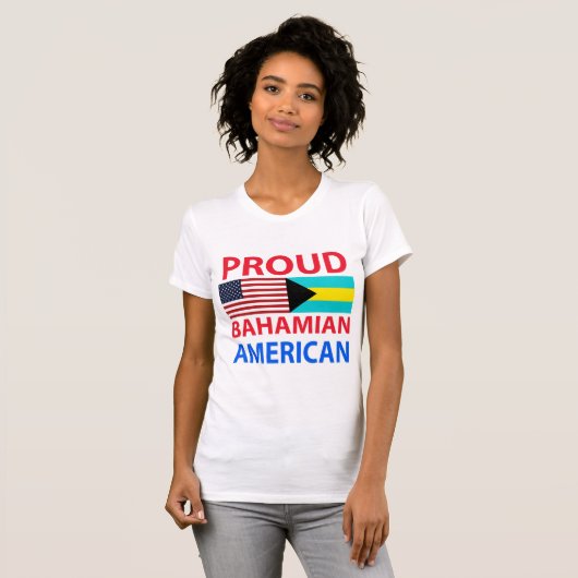 Proud Bahamian American T-shirt (Voorkant volledig)