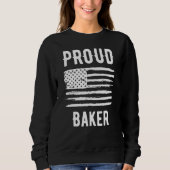 Proud Baker Profession American Flag Trui (Voorkant)