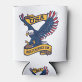 Proud Bald Eagle 4 juli Dag Blikjeskoeler (Voorkant)