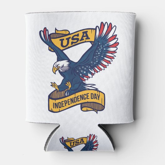 Proud Bald Eagle 4 juli Dag Blikjeskoeler (Voorkant)