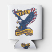 Proud Bald Eagle 4 juli Dag Blikjeskoeler (Achterkant)