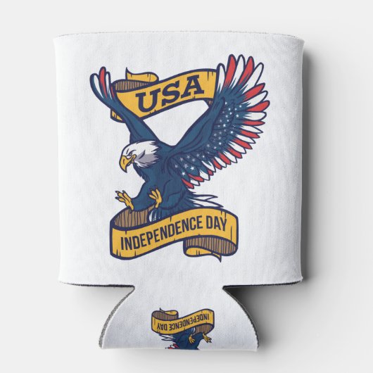 Proud Bald Eagle 4 juli Dag Blikjeskoeler (Achterkant)