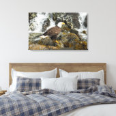 Proud Bald Eagle Canvas Afdruk (Insitu (Slaapkamer))
