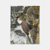 Proud Bald Eagle Fleece Deken (Voorkant)