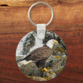 Proud Bald Eagle Sleutelhanger (Voorkant)