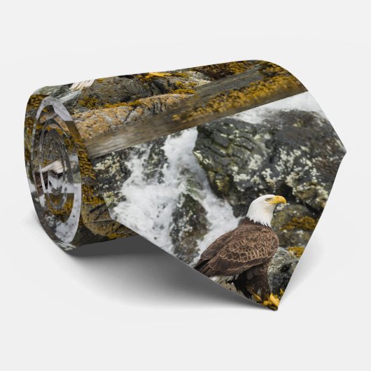 Proud Bald Eagle Stropdas (Opgerold)