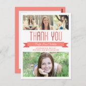 Proud Banner Afstuderen bedankkaart Briefkaart (Voorkant / Achterkant)