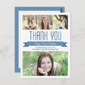 Proud Banner Afstuderen bedankkaart Briefkaart (Voorkant / Achterkant)