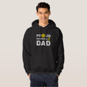 Proud Baseball Dad Hoodie (Voorkant volledig)