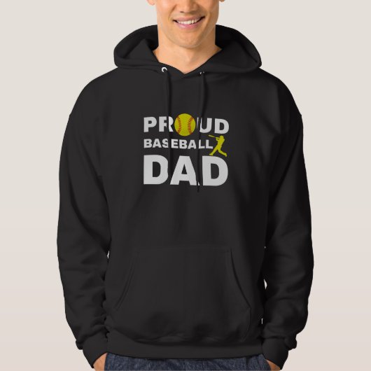 Proud Baseball Dad Hoodie (Voorkant)