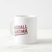 Proud Baseball Grandma Koffiemok (Voorkant links)
