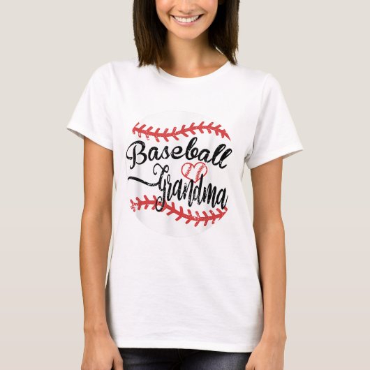 Proud Baseball Grandma T-shirt (Voorkant)