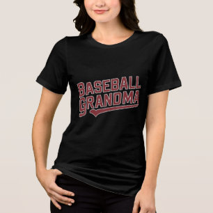 Proud Baseball Grandma Tri-Blend Shirt