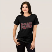 Proud Baseball Grandma Tri-Blend Shirt (Voorkant volledig)