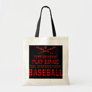 Proud Baseball Grandma Women Baseball Grandma Tote Bag