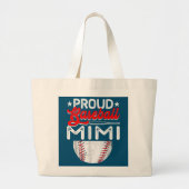 Proud Baseball Mimi Moederdag Sport Lover Mama Grote Tote Bag (Voorkant)