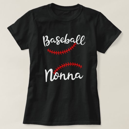 Proud Baseball Nonna Womens Grandma Game Day Gift T-shirt (Design voorkant)