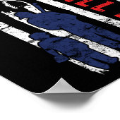 Proud Baseball Vader American Flag Sports Vader's Poster (Hoek)