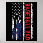 Proud Baseball Vader American Flag Sports Vader's Poster (Voorkant)