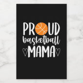 Proud Basketball Mama Wijn Etiket (Enkel label)
