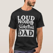 Proud Basketball Pap Funny Fathers Day Sport Lover T-shirt (Voorkant)