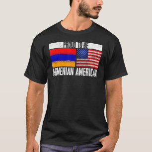 Proud be Armenian American Flag VS Armenia Patrio T-shirt