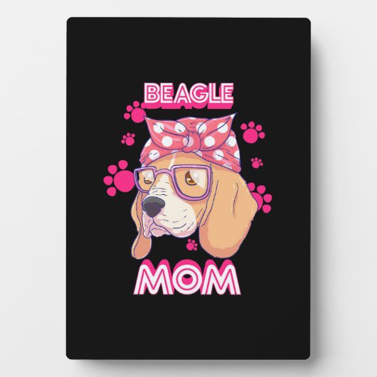 Proud Beagle Dog mama Fotoplaat (voorkant)