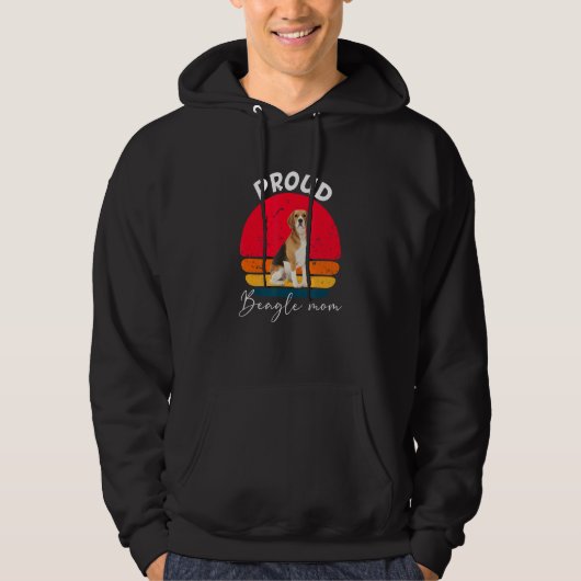Proud Beagle Dog mama Hoodie (Voorkant)
