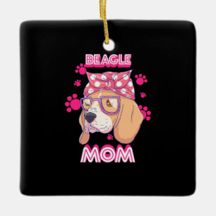 Proud Beagle Dog mama Keramisch Ornament