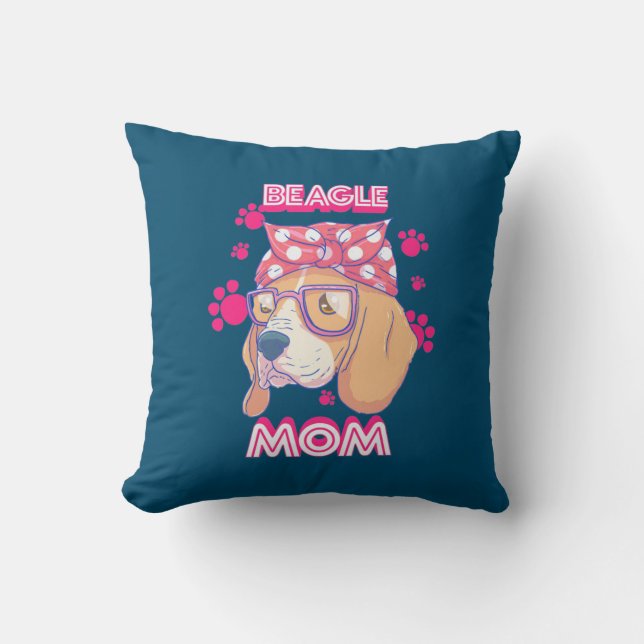 Proud Beagle Dog mama Kussen (Voorkant)