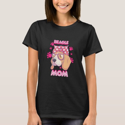 Proud Beagle Dog mama T-shirt (Voorkant)