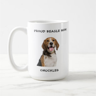 Proud Beagle mam Persoonlijke foto van Pet Dog Koffiemok