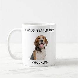 Proud Beagle mam Persoonlijke foto van Pet Dog Koffiemok