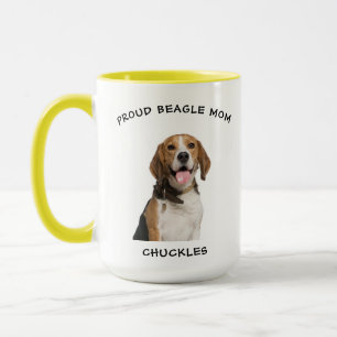 Proud Beagle mam Persoonlijke foto van Pet Dog Mok