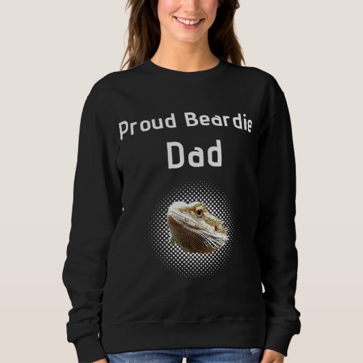Proud Beardie Dad Bearded Dragon Trui (Voorkant)
