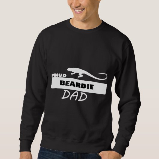 Proud Beardie Dad Bearded Dragon Trui (Voorkant)