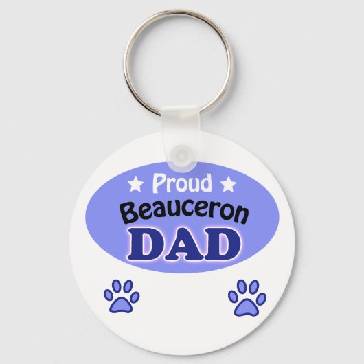 Proud Beauceron Dad Sleutelhanger (Voorkant)