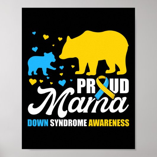 Proud Beer Mama Down Syndrome Awareness Poster (Voorkant)
