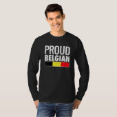 Proud Belgische vlag T-shirt (Voorkant volledig)