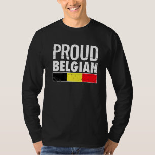Proud Belgische vlag T-shirt