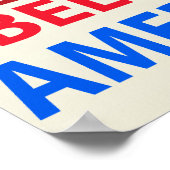 Proud Belgium American Poster (Hoek)