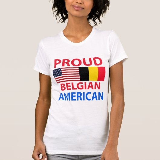 Proud Belgium American T-shirt (Voorkant)