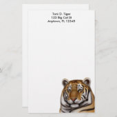 Proud Bengal Tiger Stationery Briefpapier (Voorkant / Achterkant)
