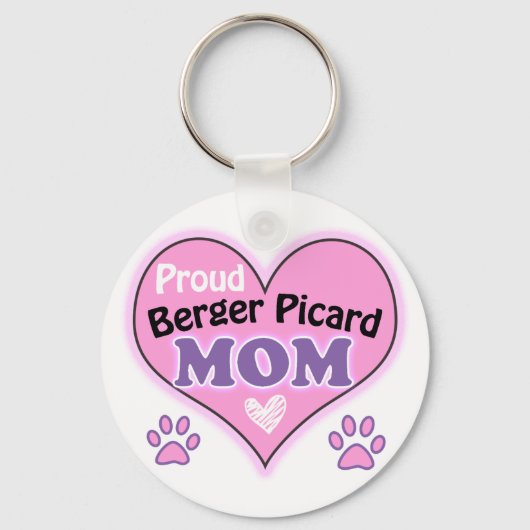 Proud Berger Picard Mom Sleutelhanger (Voorkant)