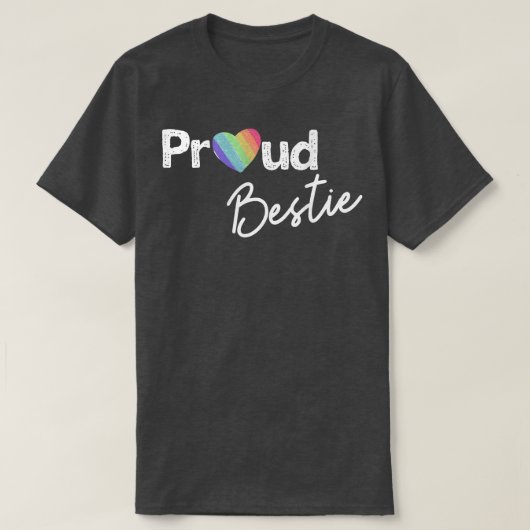 Proud Bestie Pride Shirt Best Friend Ally Gay Pri (Design voorkant)